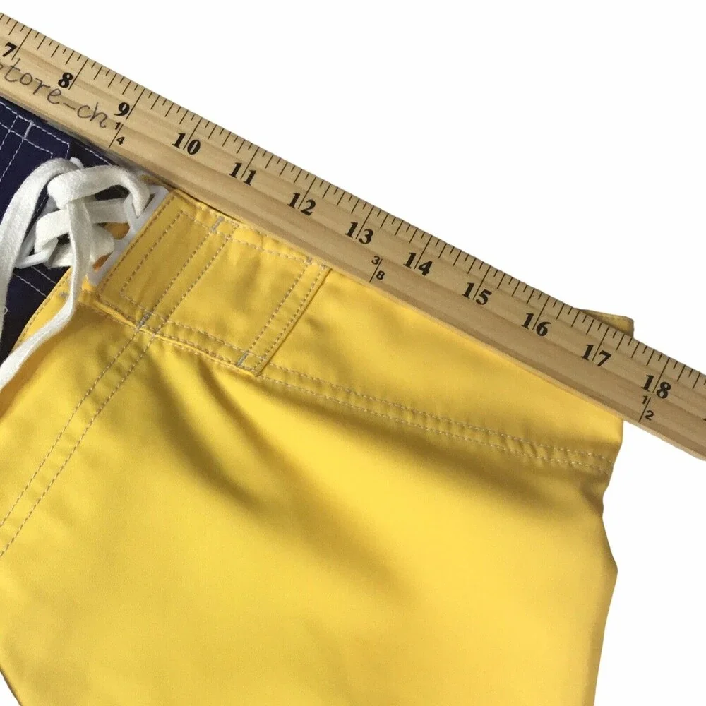 Swimmig Trucks Men size XL (35 36) Navy Blue Yellow UCLA Cargo Short Board